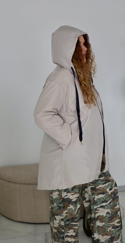 Parka Imperméable avec capuche sans doublure : Camélia des pluies