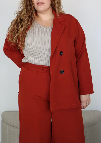 Ensemble tailleur blazer & pantalon fluide : Dahlbergia