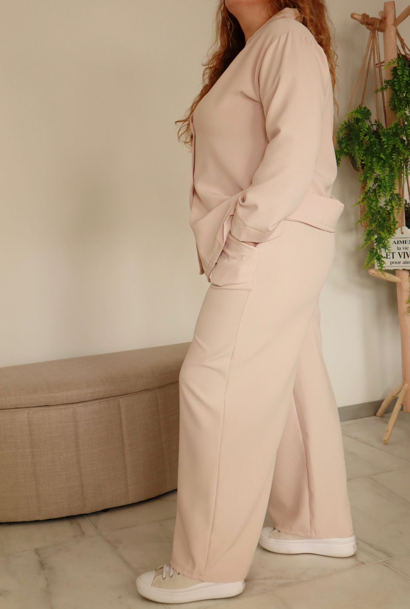 Ensemble tailleur blazer & pantalon fluide : Dahlbergia